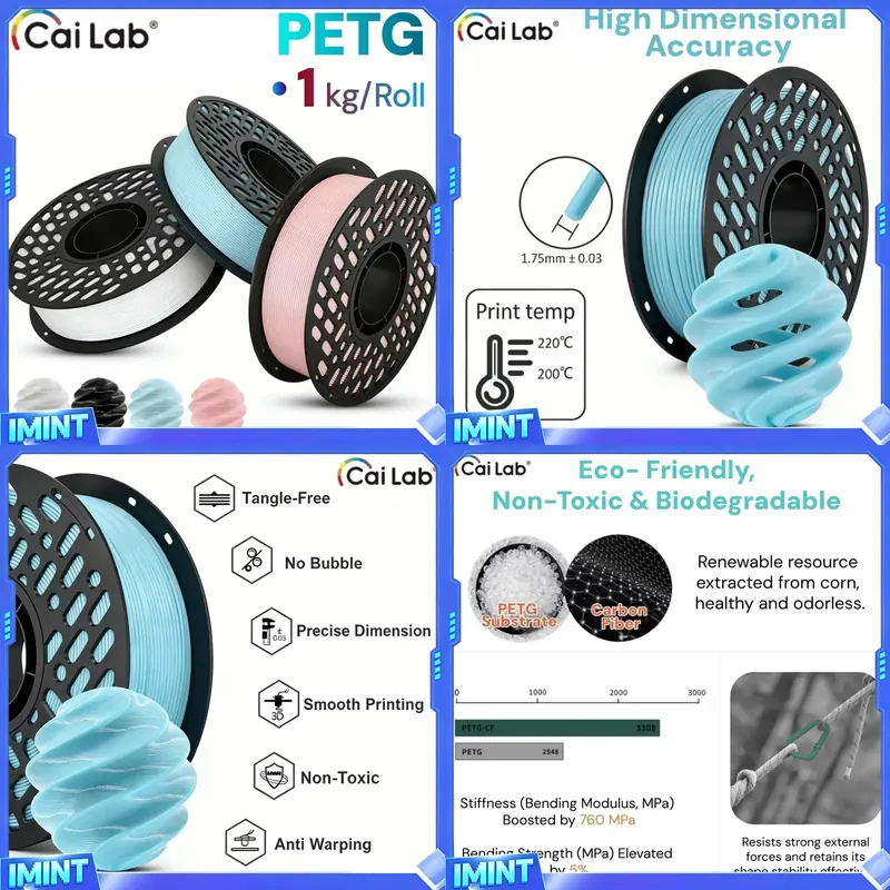 Fdm Printer - خيط طباعة ثلاثية الأبعاد CaiLab PETG