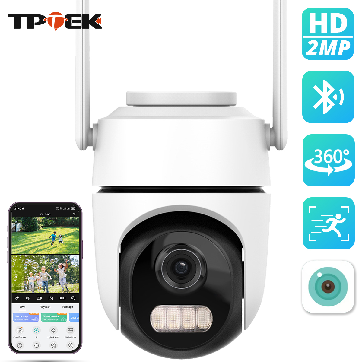 Btt Skr Mini - كاميرا مراقبة خارجية 2 ميجابكسل 1080P
