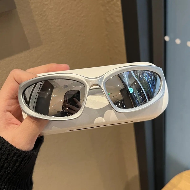 Uv Resin - نظارات شمسية فاخرة بتصميم Y2K رياضي
