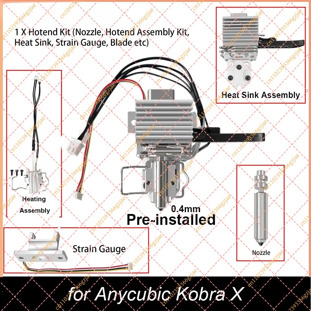 Hotend 0.4Mm - طقم هوت إند مسبق التركيب بسمك