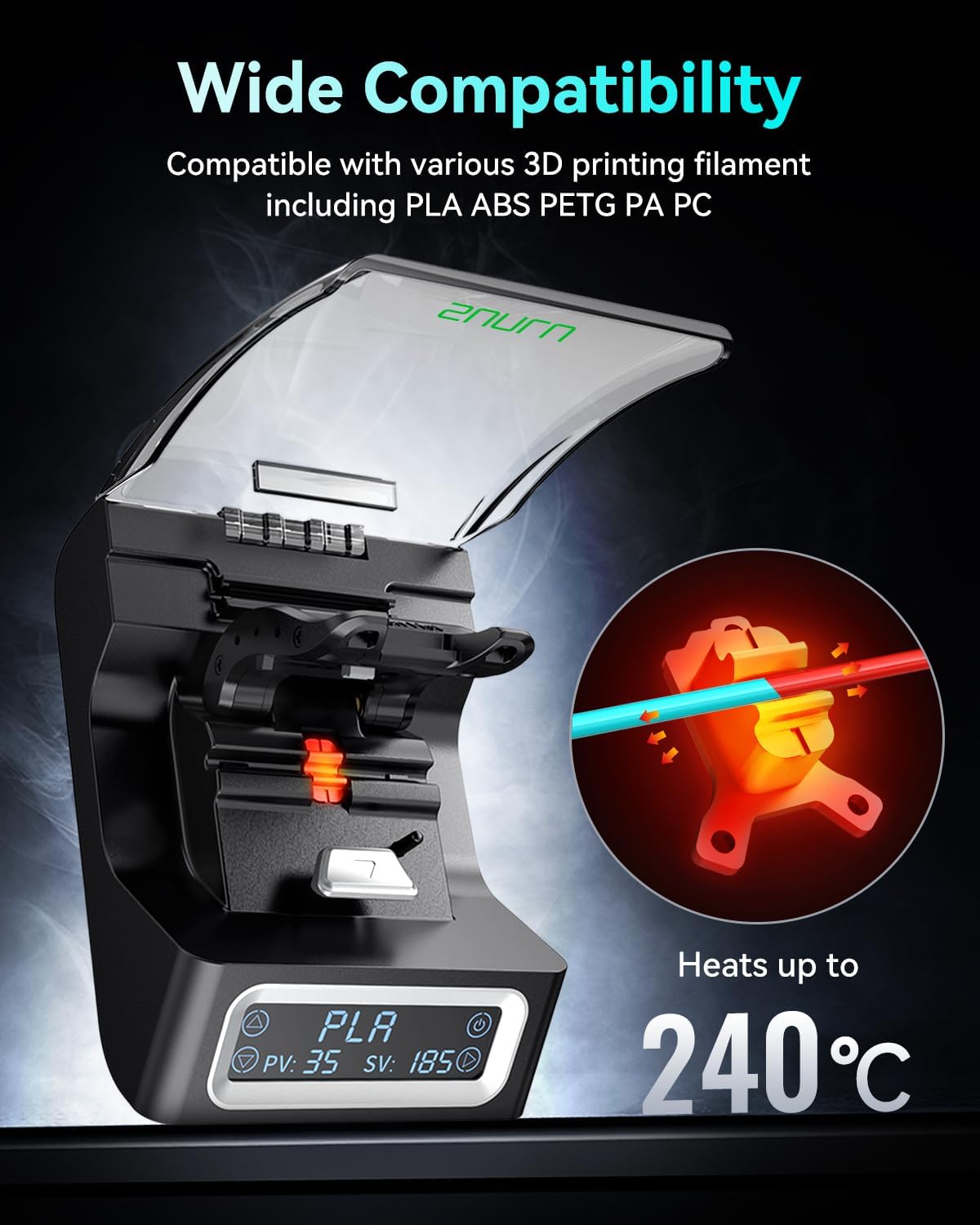 موصل خيوط SUNLU FC01 سريع التس - مراجعة Petg Filament وسعره