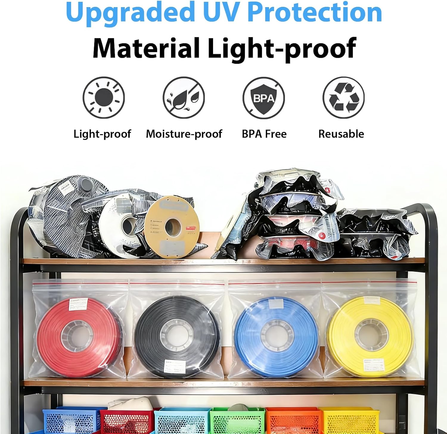 أكياس تخزين خيوط الطباعة ثلاثي - مراجعة Petg Filament وسعره