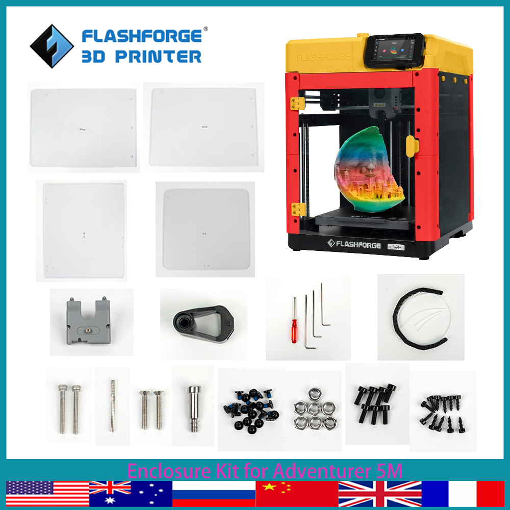 مجموعة لوحة الضميمة FLASHFORGE - مراجعة Enclosure 3D Printer وسعره