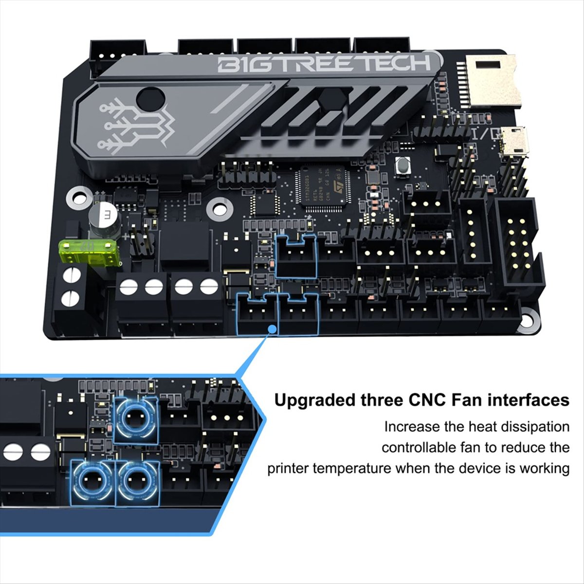 لوحة تحكم M05K SKR Mini E3 V3. - مراجعة Skr Mini E3 وسعره