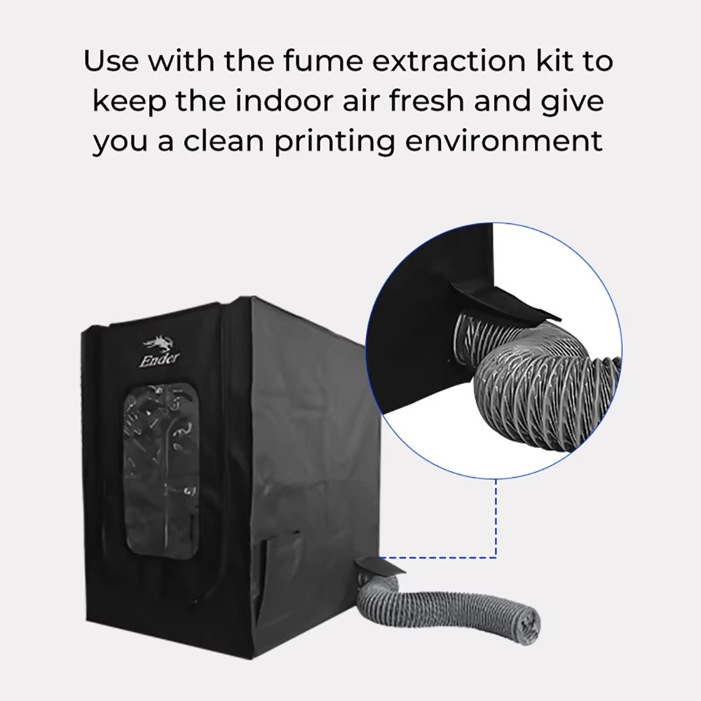 ملحقات طابعة كرياليتي ثلاثية ا - مراجعة Enclosure 3D Printer وسعره