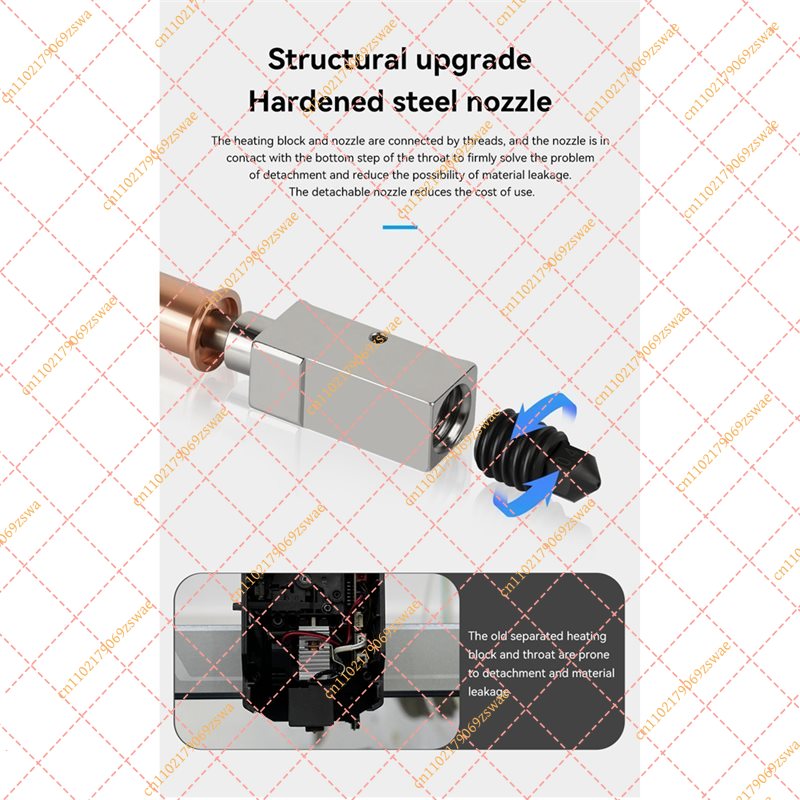 طقم رأس الطباعة من الفولاذ الم - مراجعة Hotend 0.4Mm وسعره