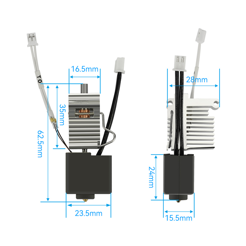 طقم ساخن مع حوض حراري للمبرد ، - مراجعة Hotend 0.4Mm وسعره