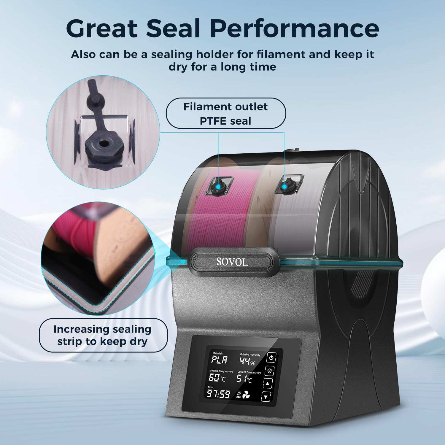Sovol خيوط مجفف SH02 صندوق جاف - مراجعة Enclosure 3D Printer وسعره
